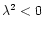 $\lambda^2<0$