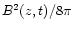 $B^2(z,t)/8\pi$
