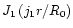 $J_{\rm 1}\left(j_{\rm 1}r/R_{\rm0}\right)$