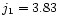 $j_{\rm 1}=3.83$