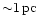 ${\sim}1\,{\rm pc}$