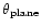 $\theta _{\rm {plane}}$