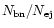 $N _{\rm {bn}}/N _{\rm {ej}}$