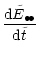 $\displaystyle \frac{{\rm d}\tilde{E}_{\bullet\!\bullet}}{{\rm d}\tilde{t}}$