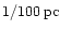 $1/100\,{\rm
pc}$