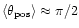 $\langle \theta _{\rm {pos}} \rangle\approx \pi/2$