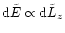 ${\rm d}\tilde{E}\propto
{\rm d}\tilde{L}_z$