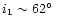 $i_1 \sim 62\hbox{$^\circ$ }$