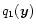 $q_1({\vec{y}})$