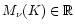 $M_\nu(K)\in{\mathbb{R} }$