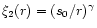 $\xi_2(r)=(s_0/r)^\gamma$