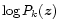 $\log P_k({\vec{z}})$