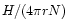 $H/(4\pi rN)$