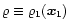 $\varrho\equiv\varrho_1({\vec{x}}_1)$