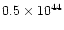 $0.5\times10^{44}$