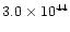 $3.0\times10^{44}$