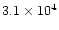 $3.1\times 10^4$