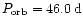 $P_{{\rm orb}}= 46.0\,{\rm d}$