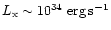 $L_{{\rm x}} \sim
10^{34}~{\rm erg}\,{\rm s}^{-1}$