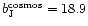 $b_{\rm J}^{\rm cosmos} =18.9$