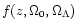 $f(z, \Omega_{0}, \Omega_{\Lambda})$