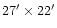 $27^\prime \times
22^\prime$