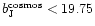 $b_{\rm J}^{\rm cosmos} < 19.75$