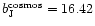 $b_{\rm J}^{\rm cosmos} =
16.42$