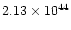$2.13 \times 10^{44}$