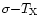 $\sigma{-}T_{\rm X}$