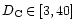 $D_{\rm C} \in
[3,40]$