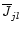 $\overline{J}_{jl}$