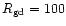 $R_{\rm gd}=100$