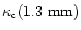 $\kappa_{\rm c}(1.3~{\rm mm})$