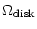 $\displaystyle \Omega_{{\rm disk}}$