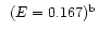 $\phantom{^{\rm b}}(E=0.167)^{\rm b}$