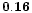 ${\bf0.16}$