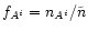 $f_{A^i}= n_{A^i}/\tilde n$