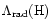 $\Lambda_{\rm rad}({\rm H})$