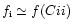 $f_{{\rm i}} \simeq f(C{\sc ii})$