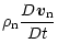 $\displaystyle \rho_{\rm n} \frac{D\vec{v}\rm _n}{Dt}$