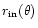 $r_{\rm in}(\theta)$