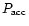 $P_{\rm acc}$
