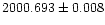 $2000.693\pm0.008$