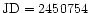${\rm JD}=2450754$