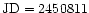 ${\rm JD}=2450811$