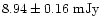 $8.94 \pm 0.16 ~ \rm mJy$