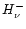 $H_{\nu}^-$