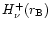 $H_{\nu}^+(r_{\rm B})$