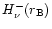 $H_{\nu}^-(r_{\rm B})$